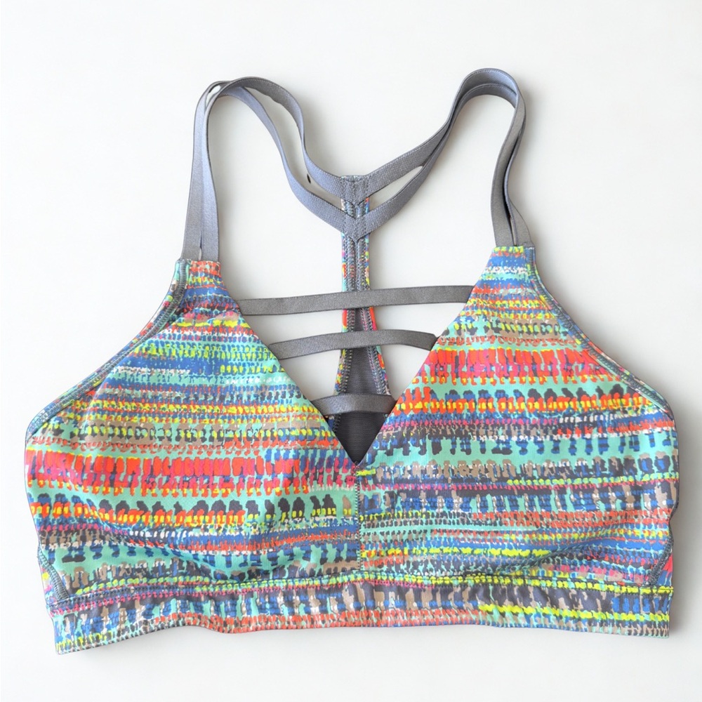 Victoria's Secret VSX Sport Multicolor Strappy Sports Bra